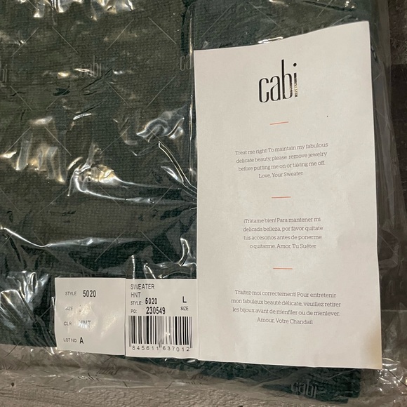 CAbi A Line Duo Knit Sweater Skirt MIDI sz L Dark Hunter Green - Picture 10 of 12